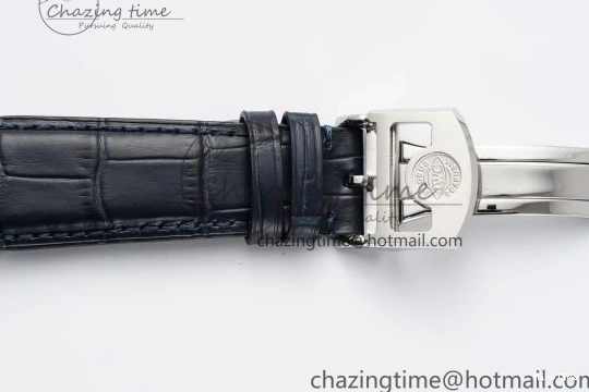 MIROTIME 0316 ZeroBulk Portuguese Real PR IW500715 SS AZF 1:1 Best Edition White Blue Dial on Blue Leather Strap A 7034